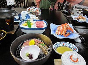 温泉に一泊(食事)
