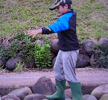 虹鱒釣り！