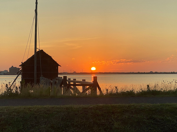 夕日